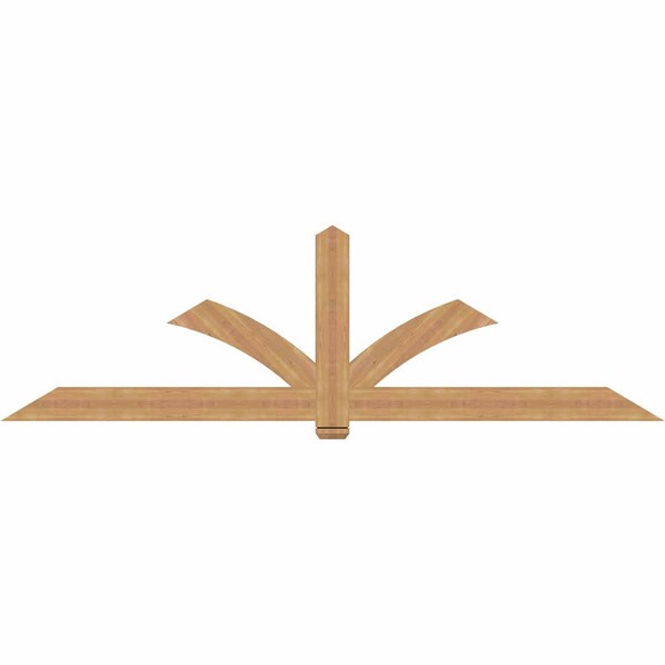 Ekena Millwork Redmond Timber Gable Bracket, Western Red Cedar, 108"W x 31 1/2"H x 1 1/2"D x 5 1/2"F, 7/12 Pitch GBW108X31X0206RED00SWR - main